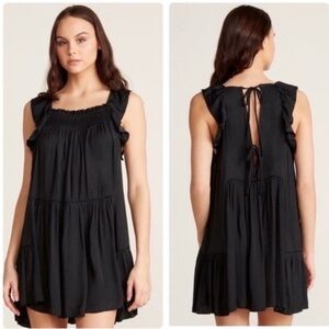 Free People intimately satin black mini small 🖤